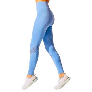 ALALA Essential Seamless Leggings Blue Womens Medium Sculpt Fit Tights High Rise